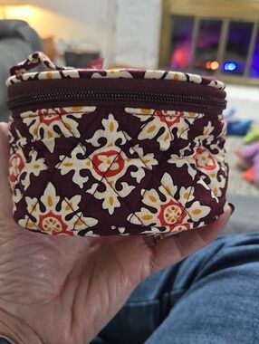 Mini Vera Bradley Cosmetic Bag, Medallion Pattern, 4.5"×3"×3"